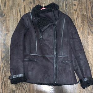 Calvin Klein cross body zip up coat